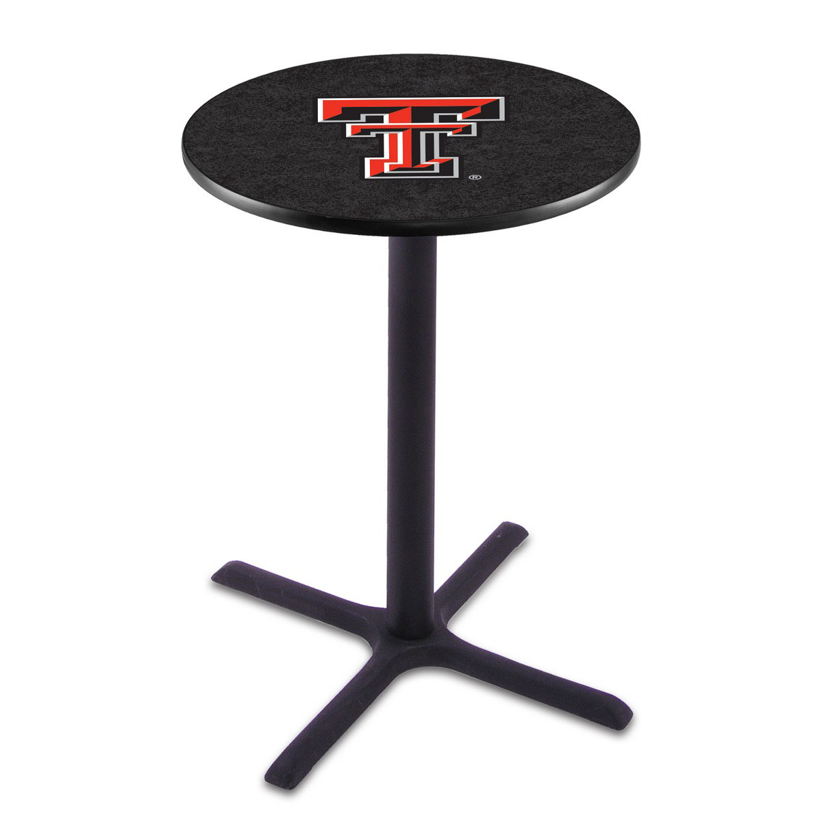 Texas Tech Black Wrinkle Pub Table
