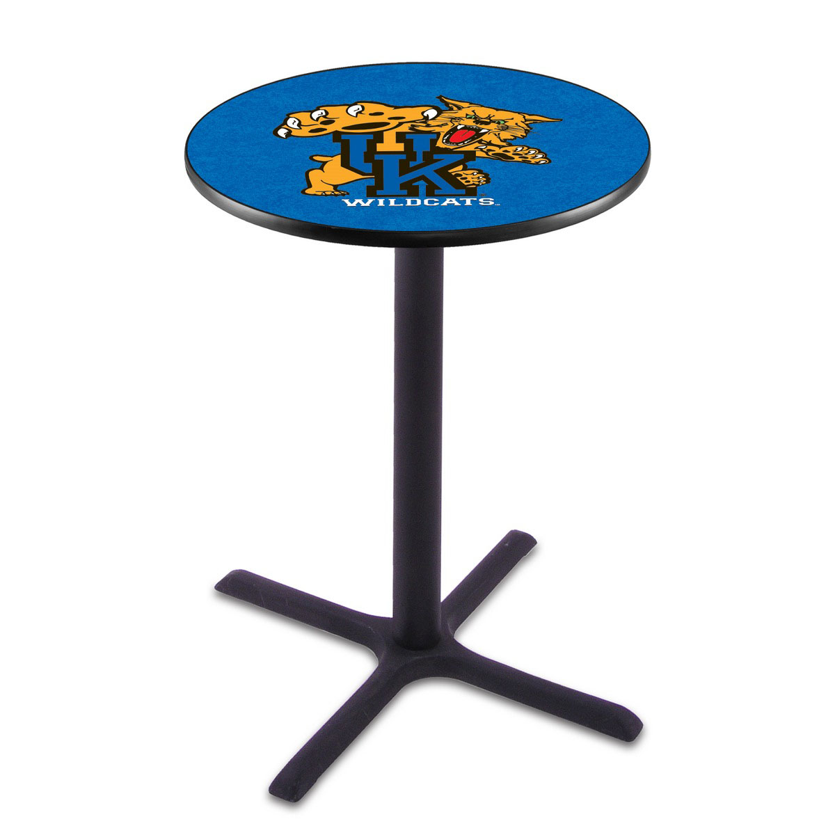 Kentucky Wildcat Black Wrinkle Pub Table