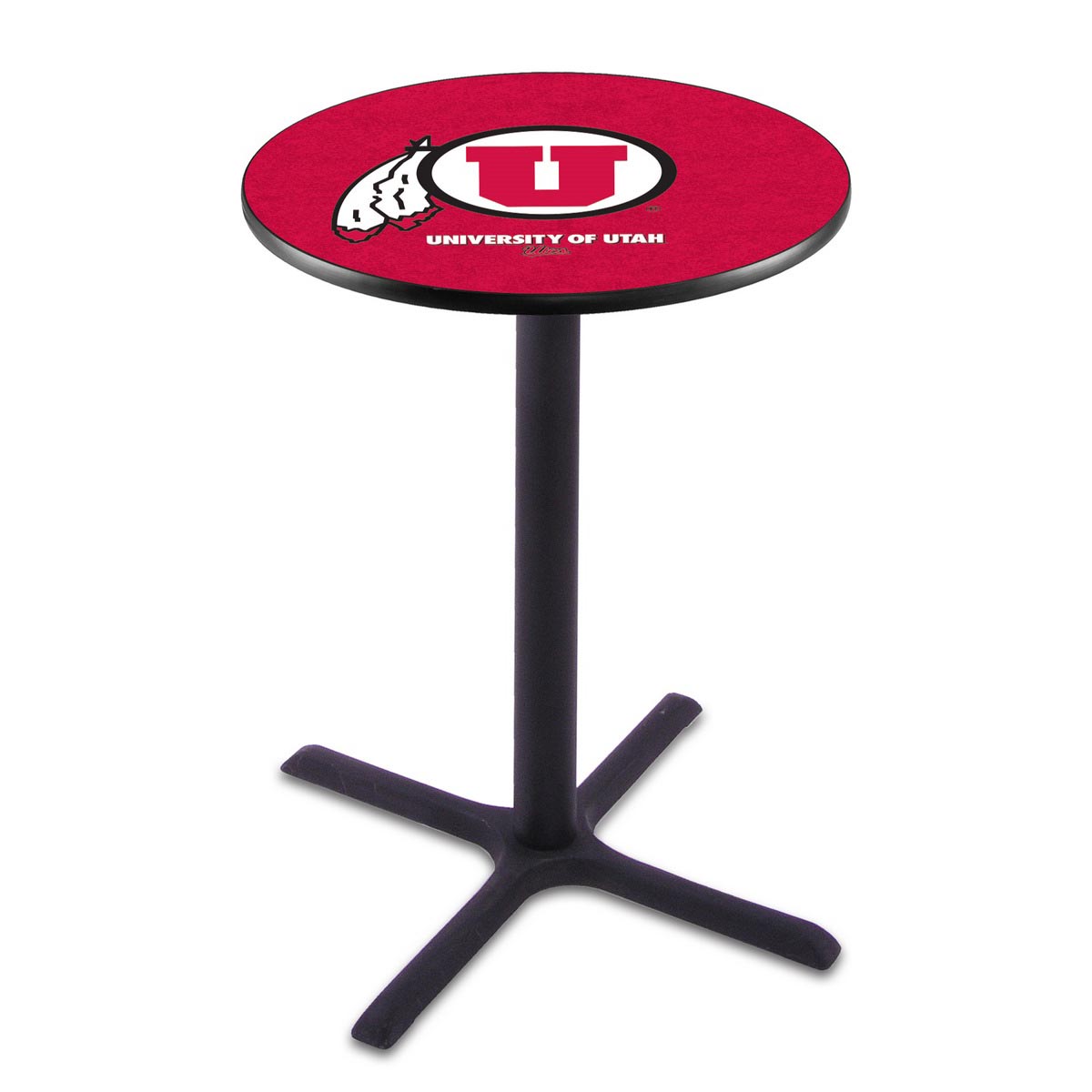 Utah Black Wrinkle Pub Table