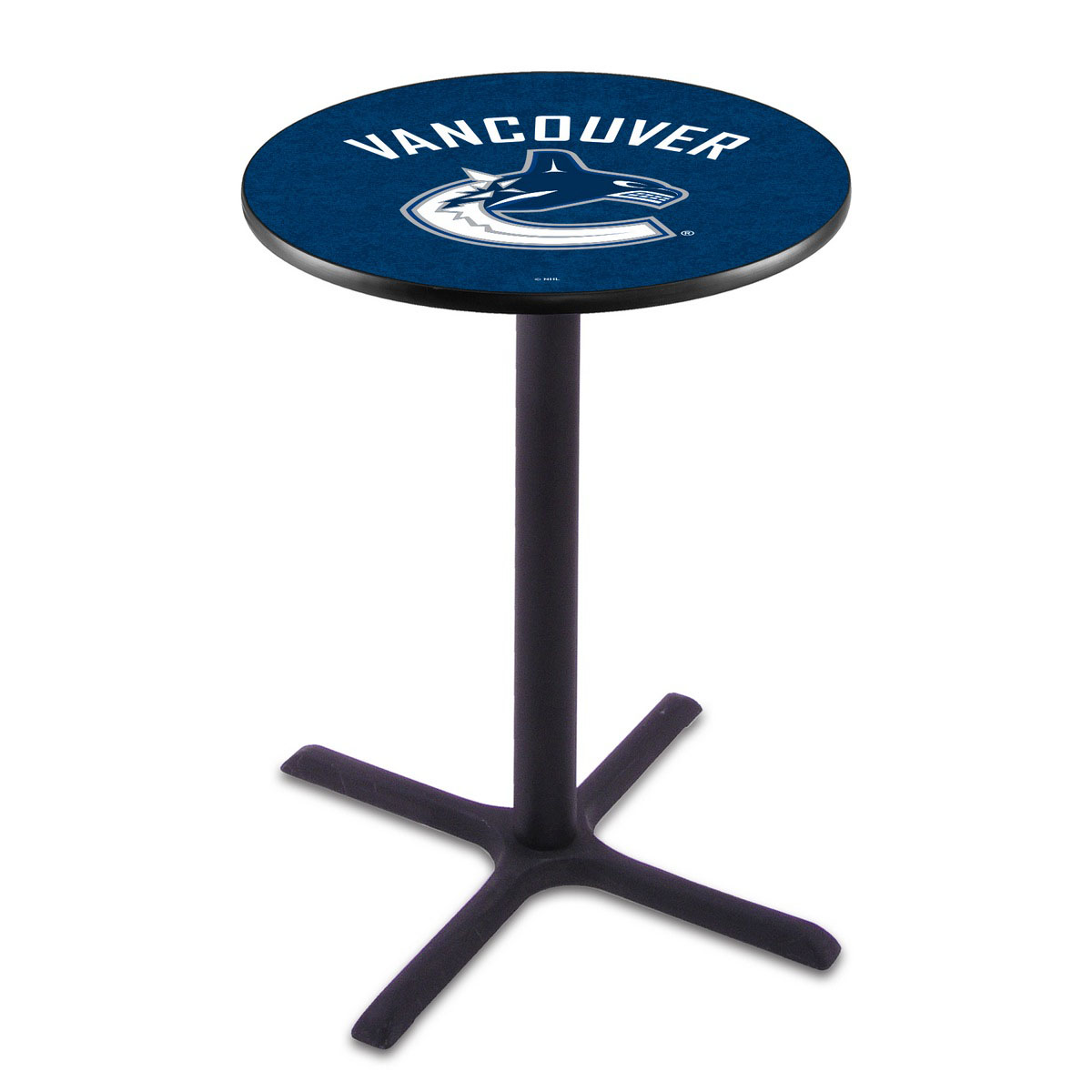 Vancouver Canucks Black Wrinkle Pub Table