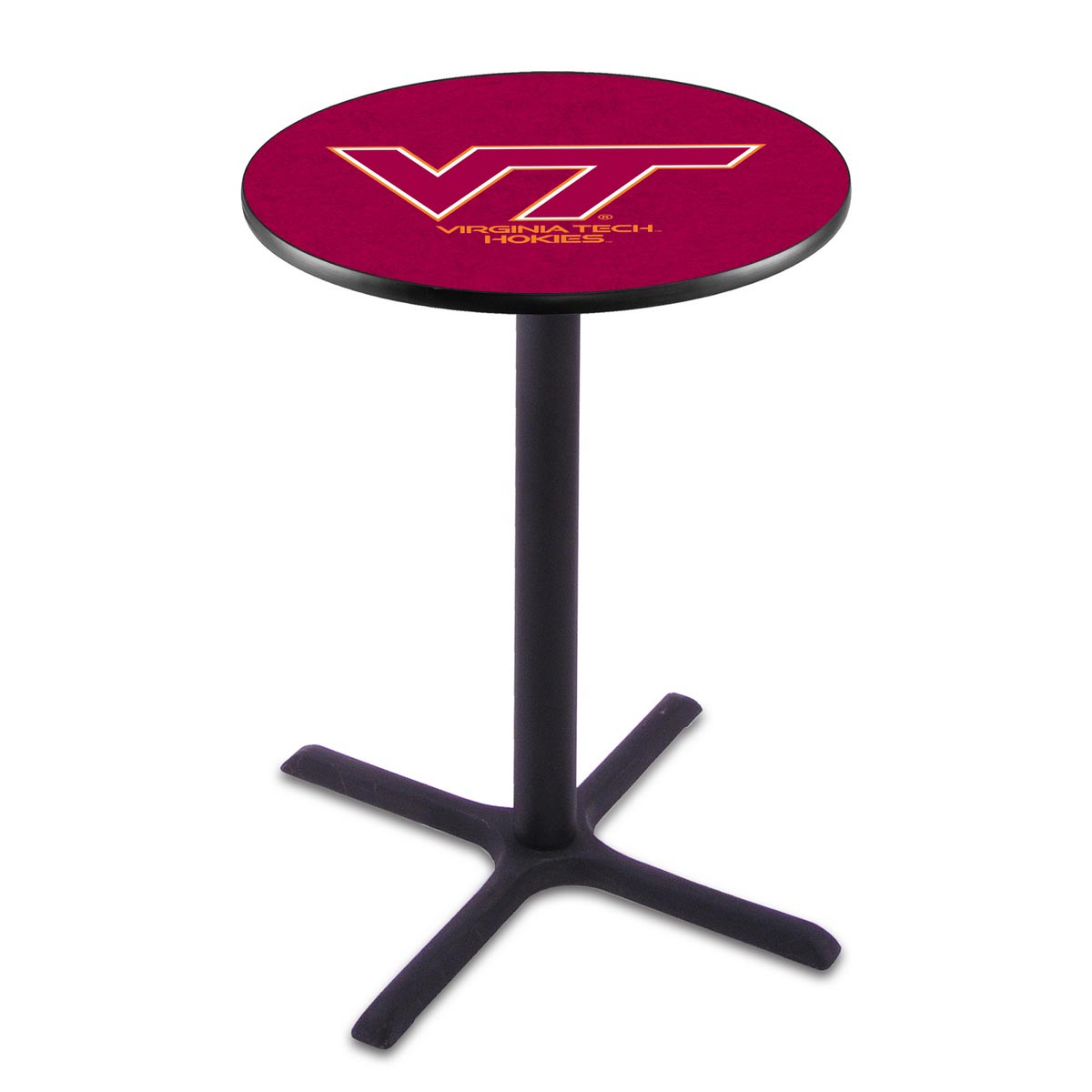Virginia Tech Black Wrinkle Pub Table