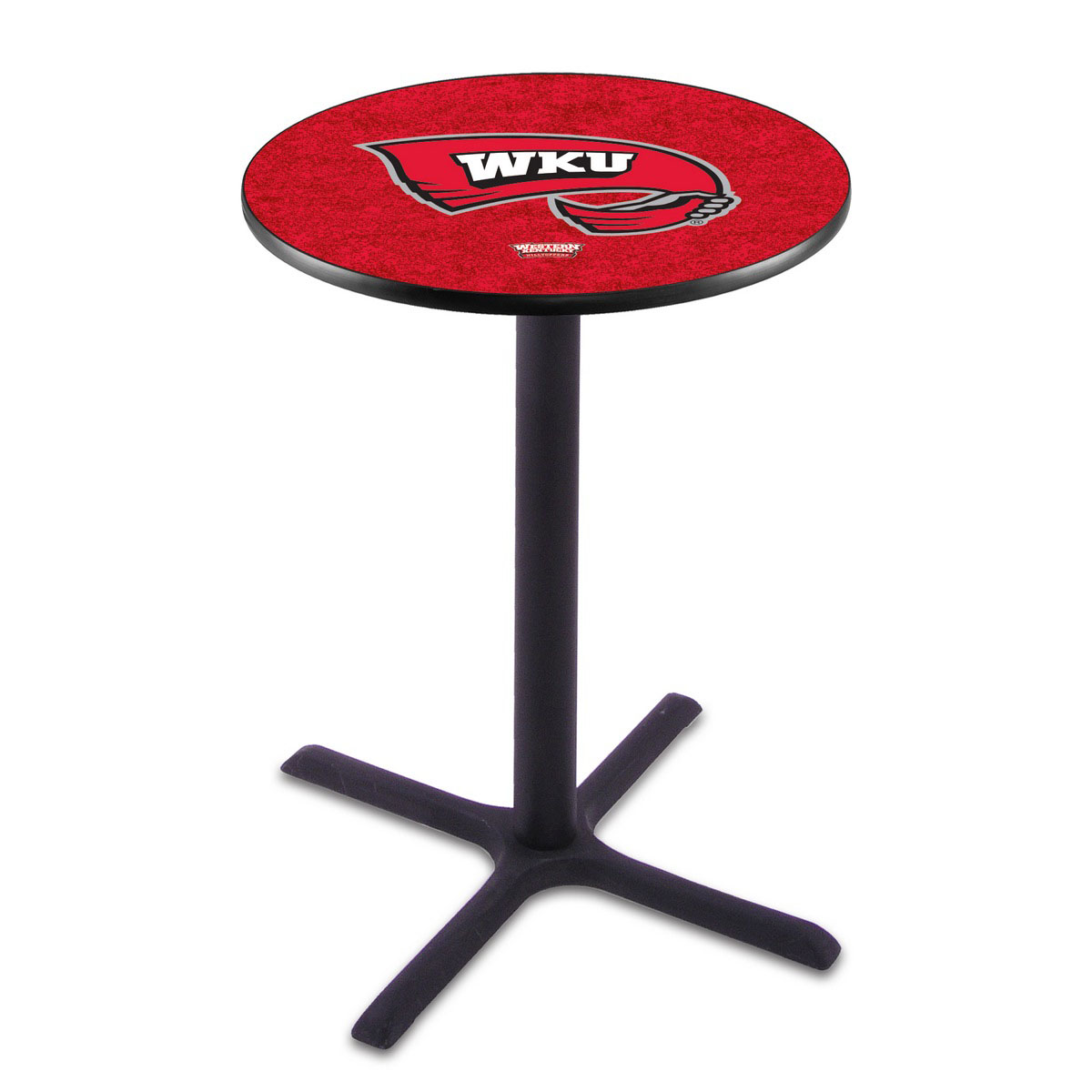 Western Kentucky Black Wrinkle Pub Table