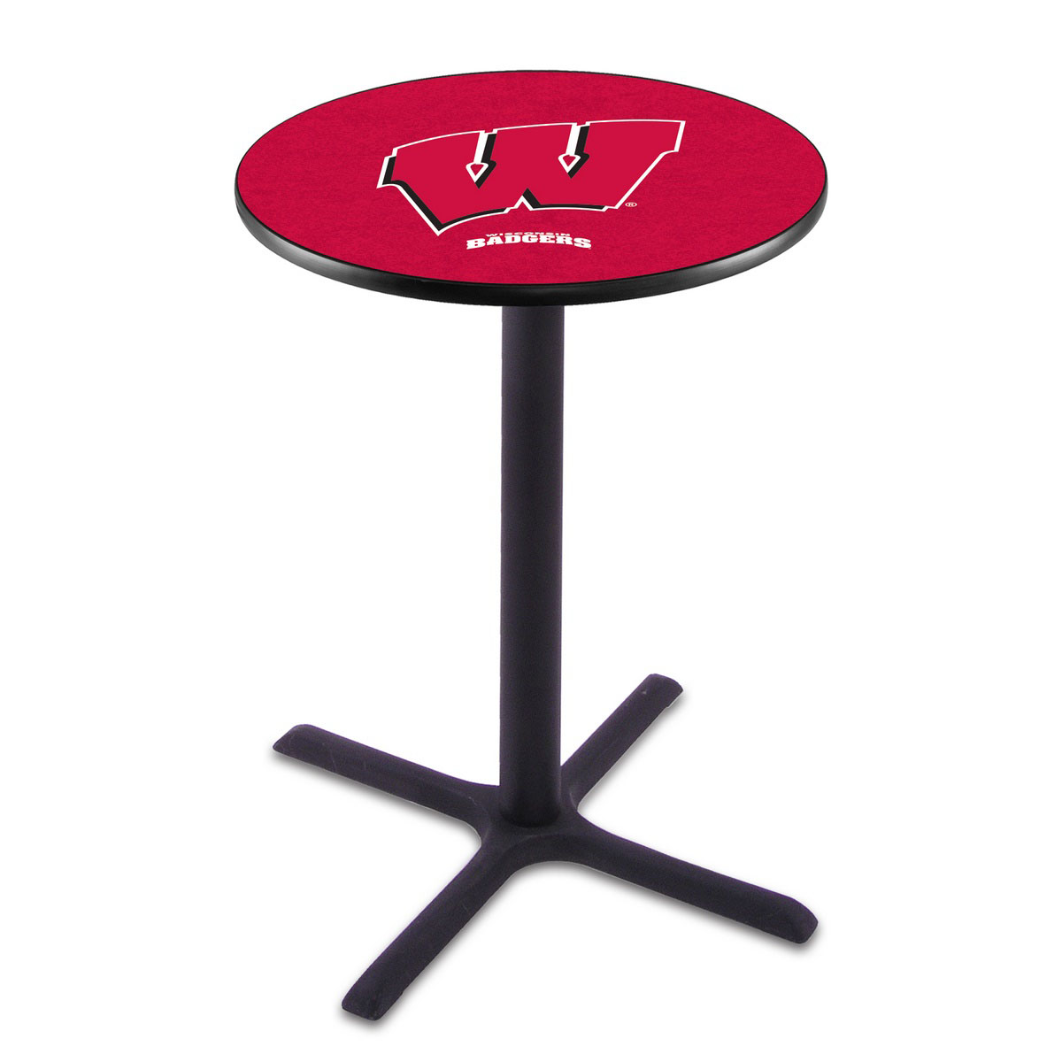 Wisconsin Black Wrinkle Pub Table