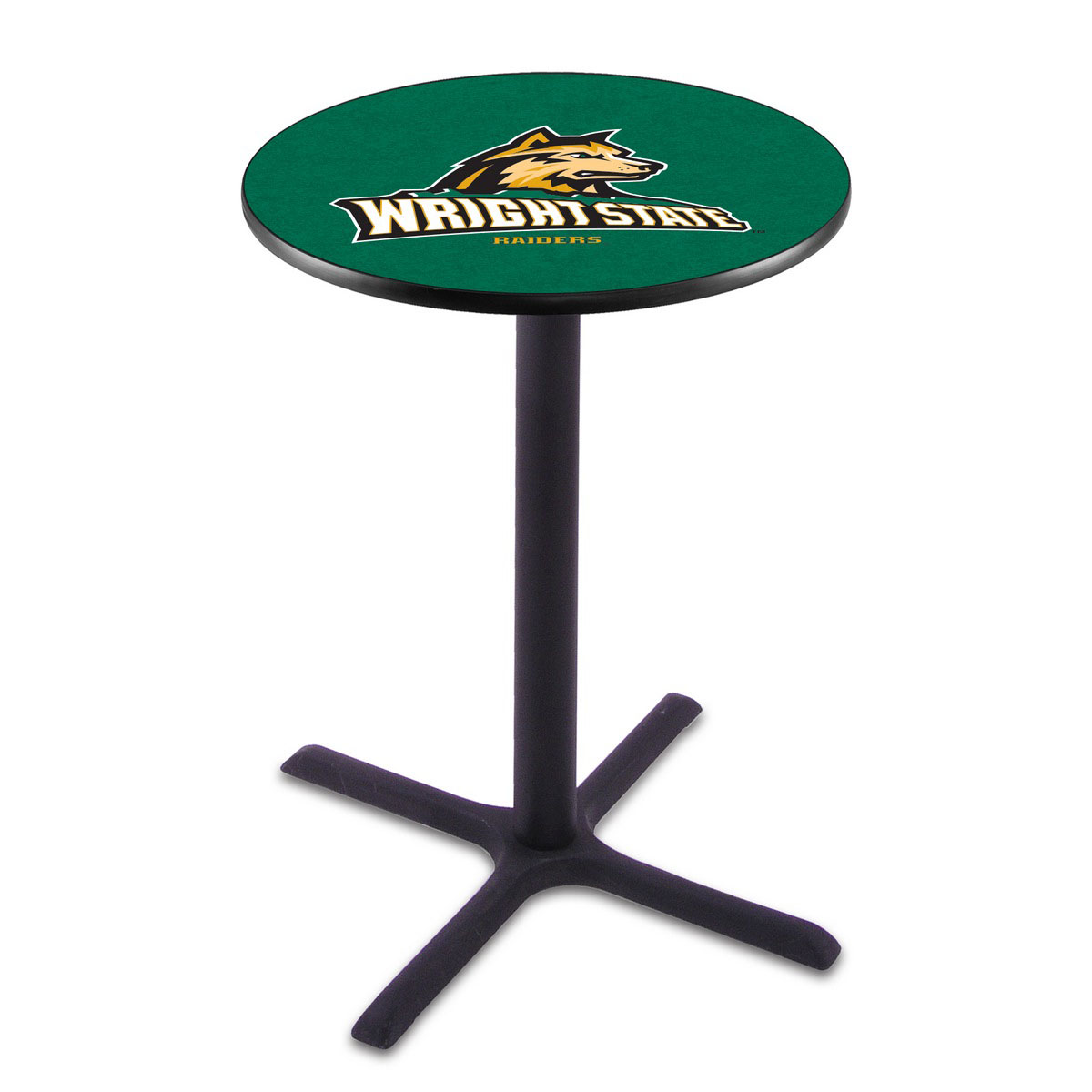Wright State Black Wrinkle Pub Table