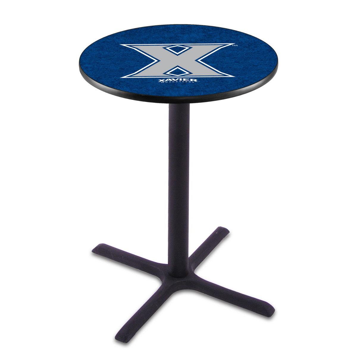 Xavier Black Wrinkle Pub Table