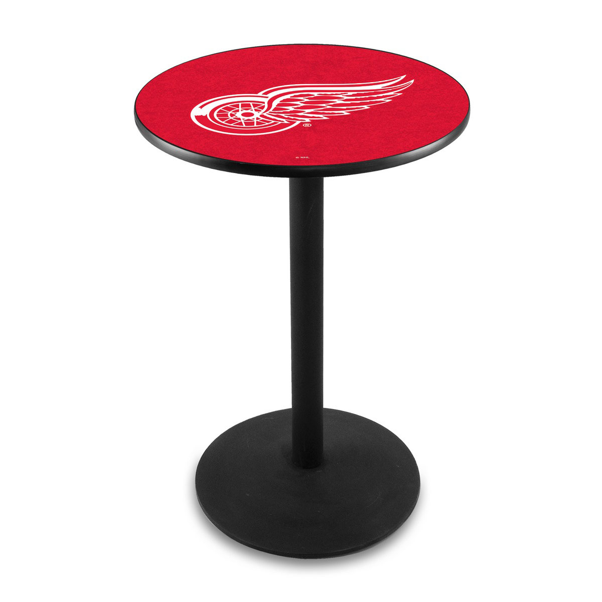 Detroit Red Wings Logo Pub Bar Table with Round Stand
