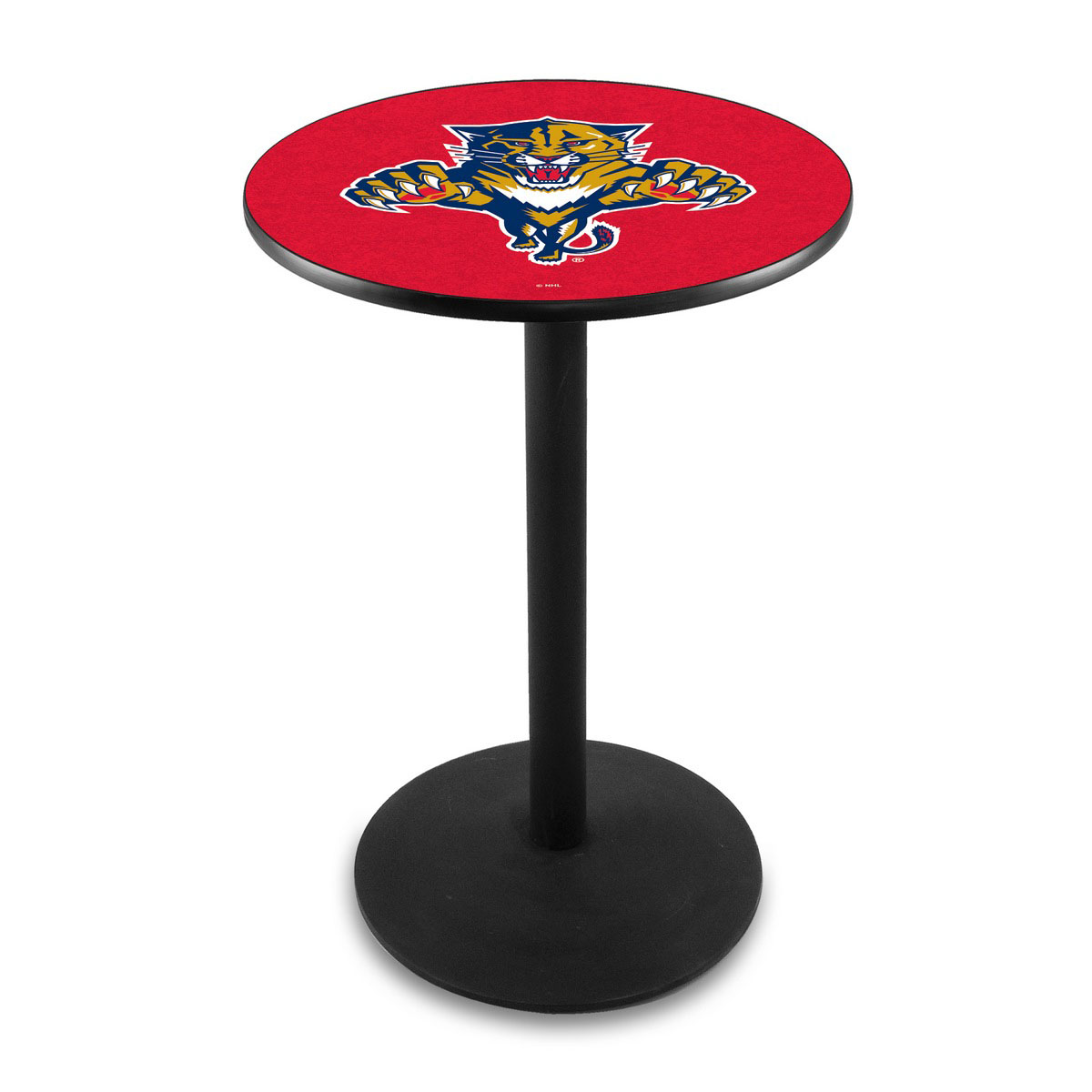 Florida Panthers Logo Pub Bar Table with Round Stand