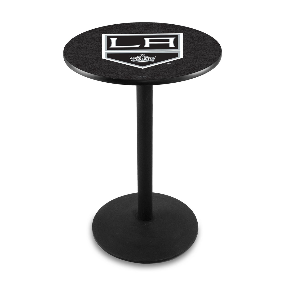 Los Angeles Kings Logo Pub Bar Table with Round Stand