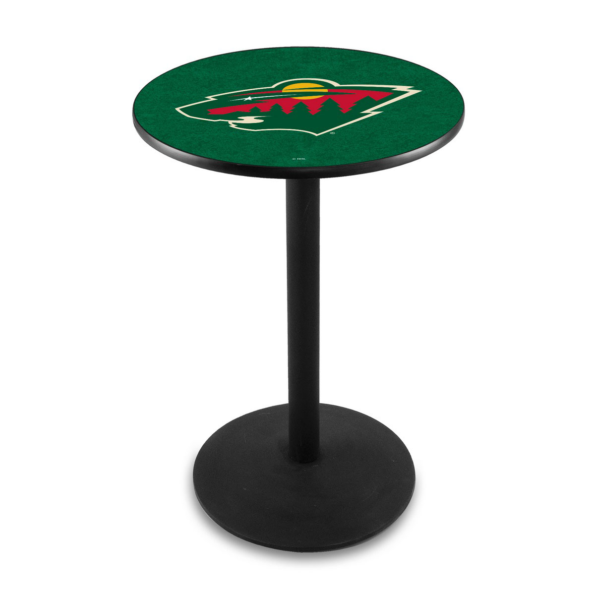 Minnesota Wild Logo Pub Bar Table with Round Stand