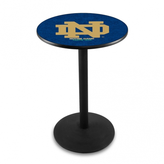 Notre Dame (ND) Logo Pub Bar Table with Round Stand
