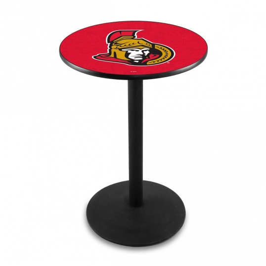 Ottawa Senators Logo Pub Bar Table with Round Stand