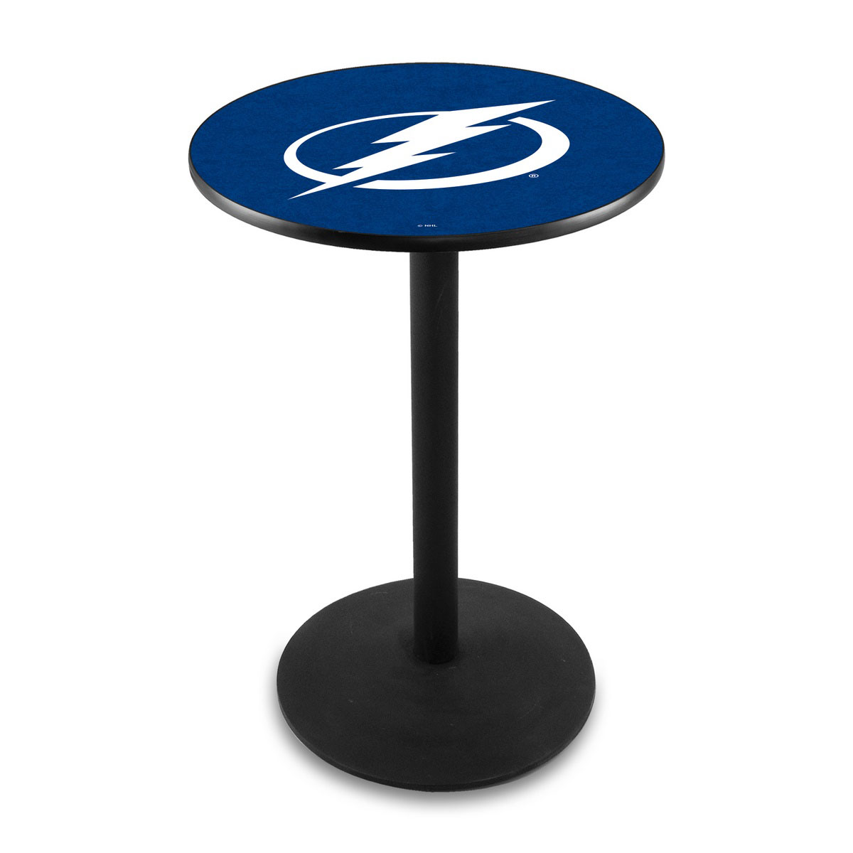 Tampa Bay Lightning Logo Pub Bar Table with Round Stand