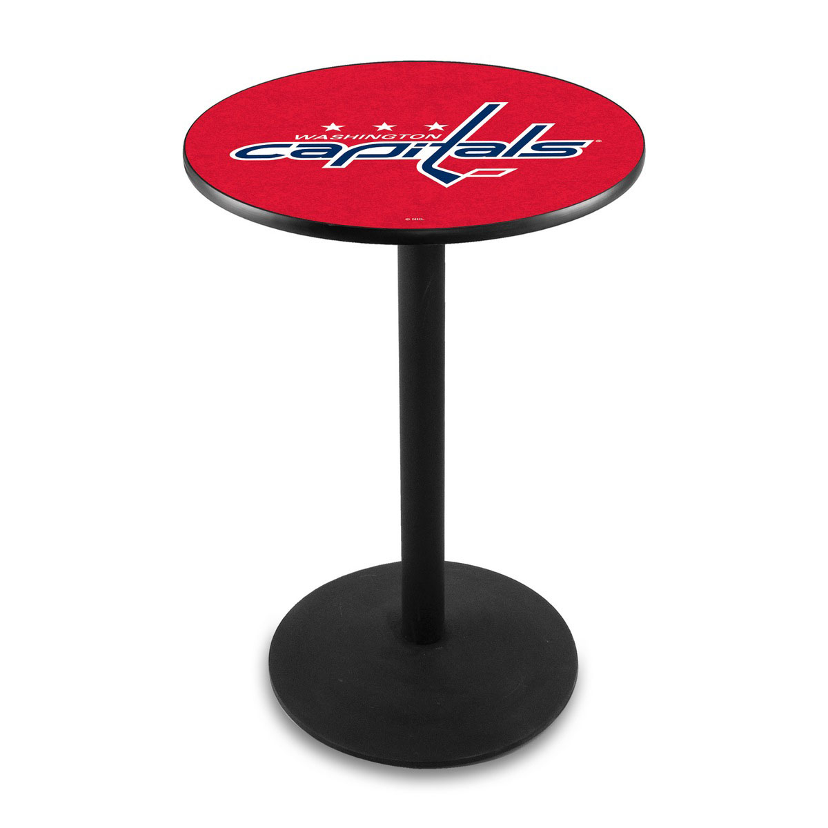 Washington Capitals Logo Pub Bar Table with Round Stand