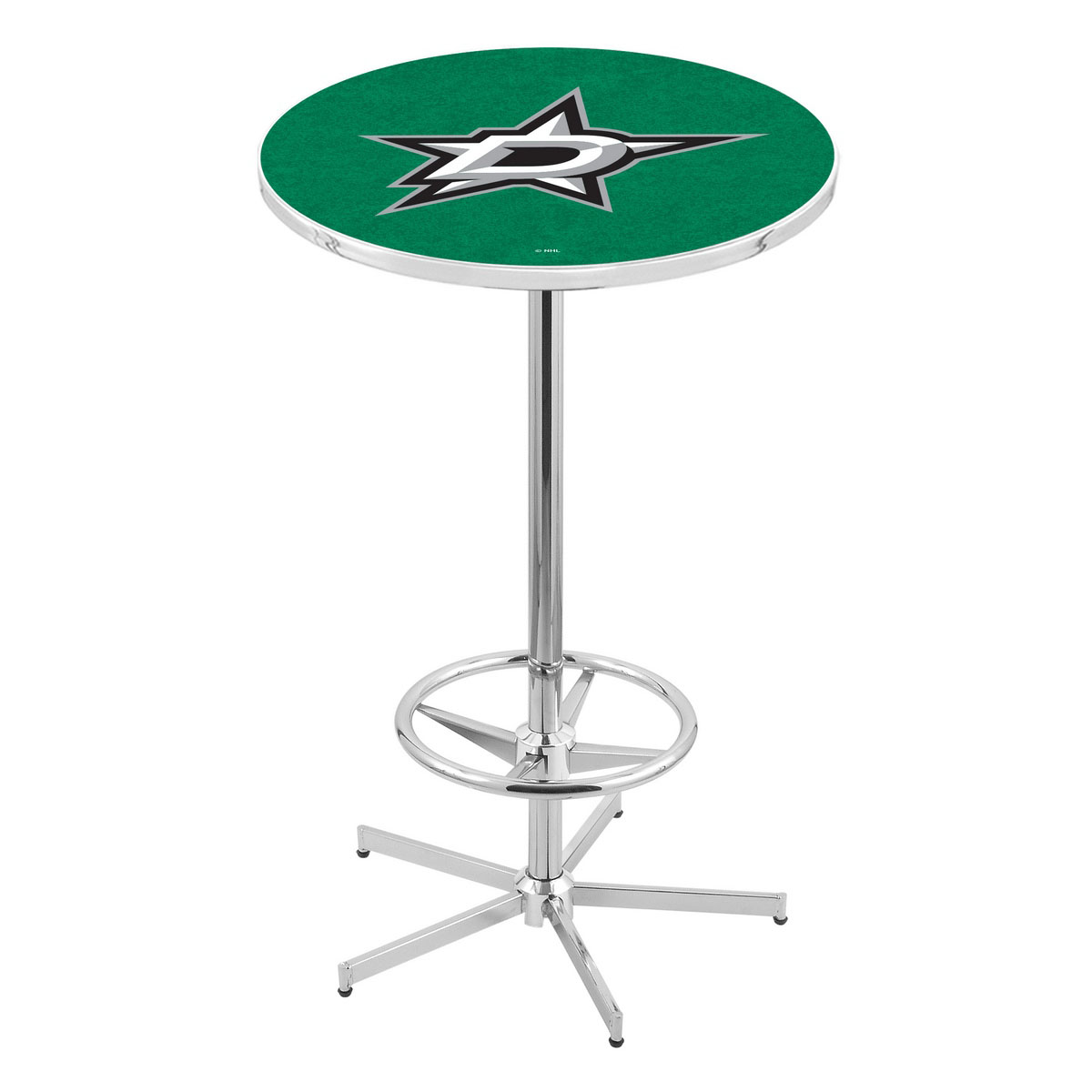 inch Chrome Dallas Stars Pub Table
