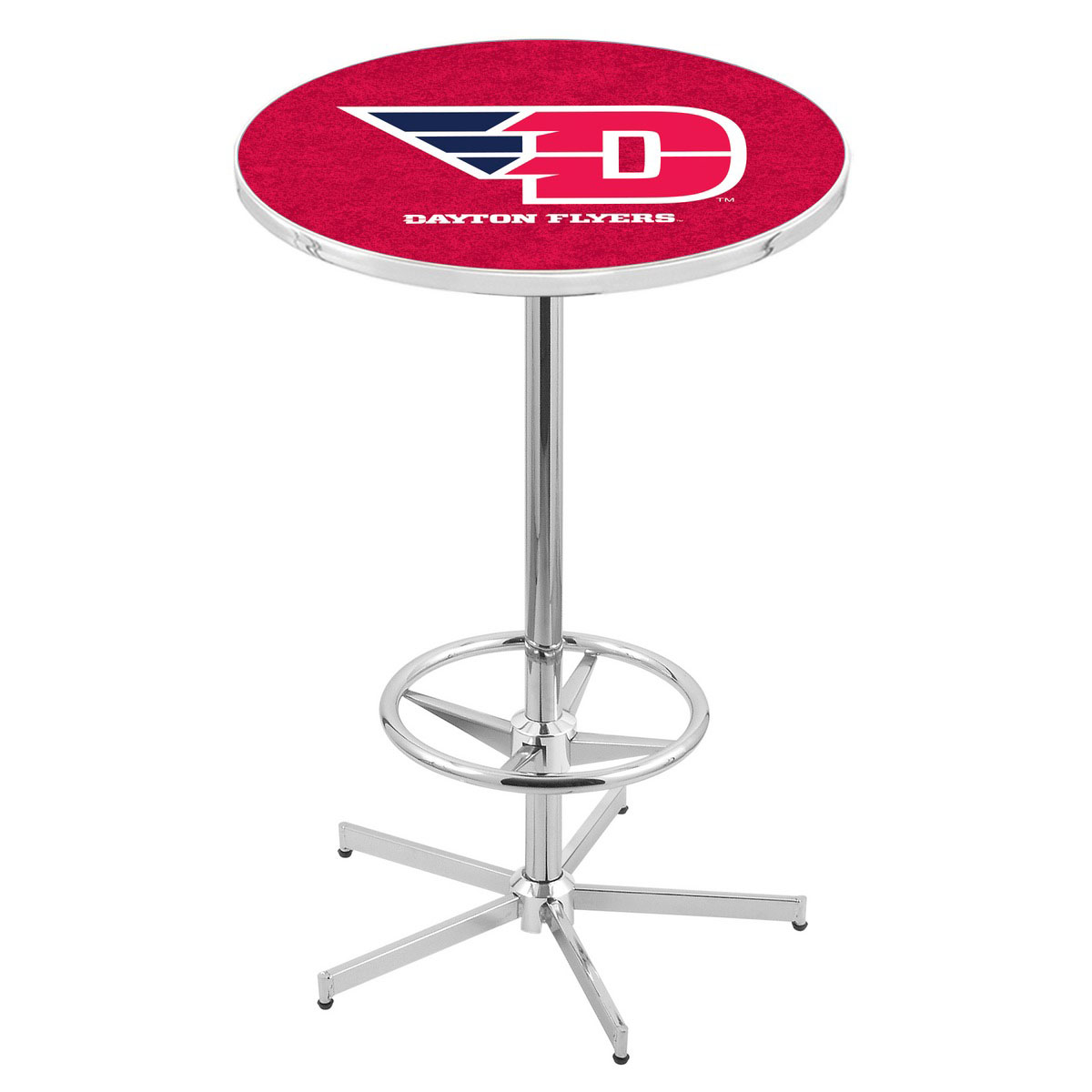 inch Chrome University of Dayton Pub Table