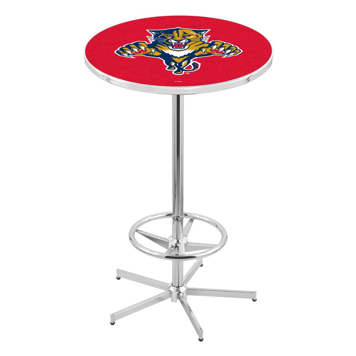 inch Chrome Florida Panthers Pub Table