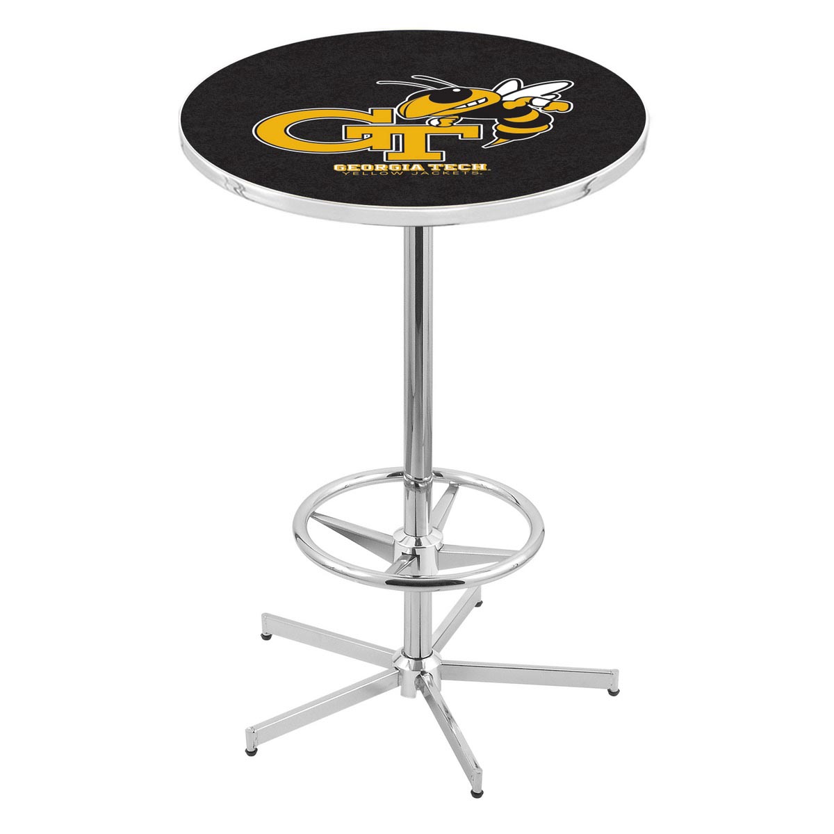 inch Chrome Georgia Tech Pub Table
