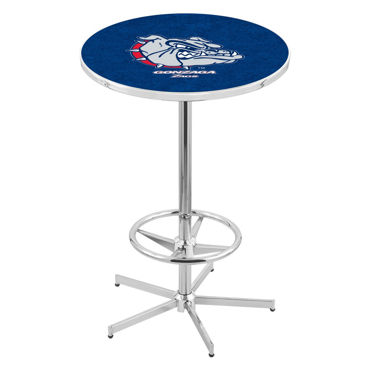 inch Chrome Gonzaga Pub Table