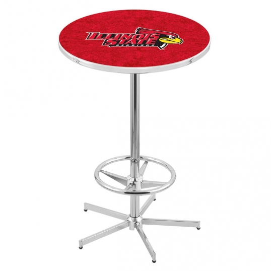 42 inch Chrome Illinois State Pub Table