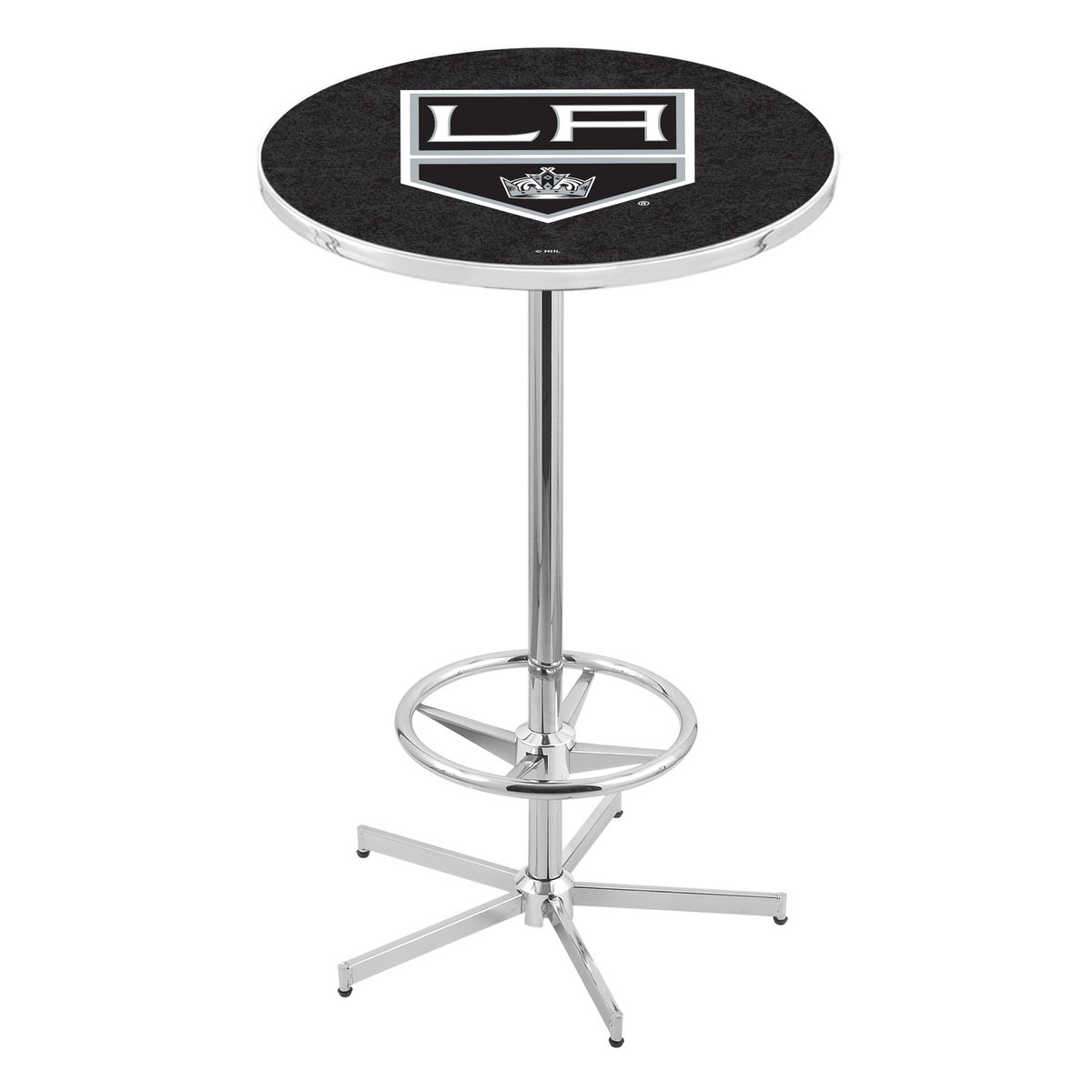 inch Chrome Los Angeles Kings Pub Table