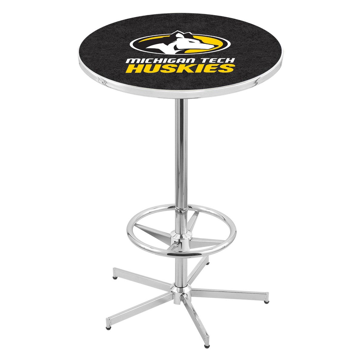 inch Chrome Michigan Tech Pub Table