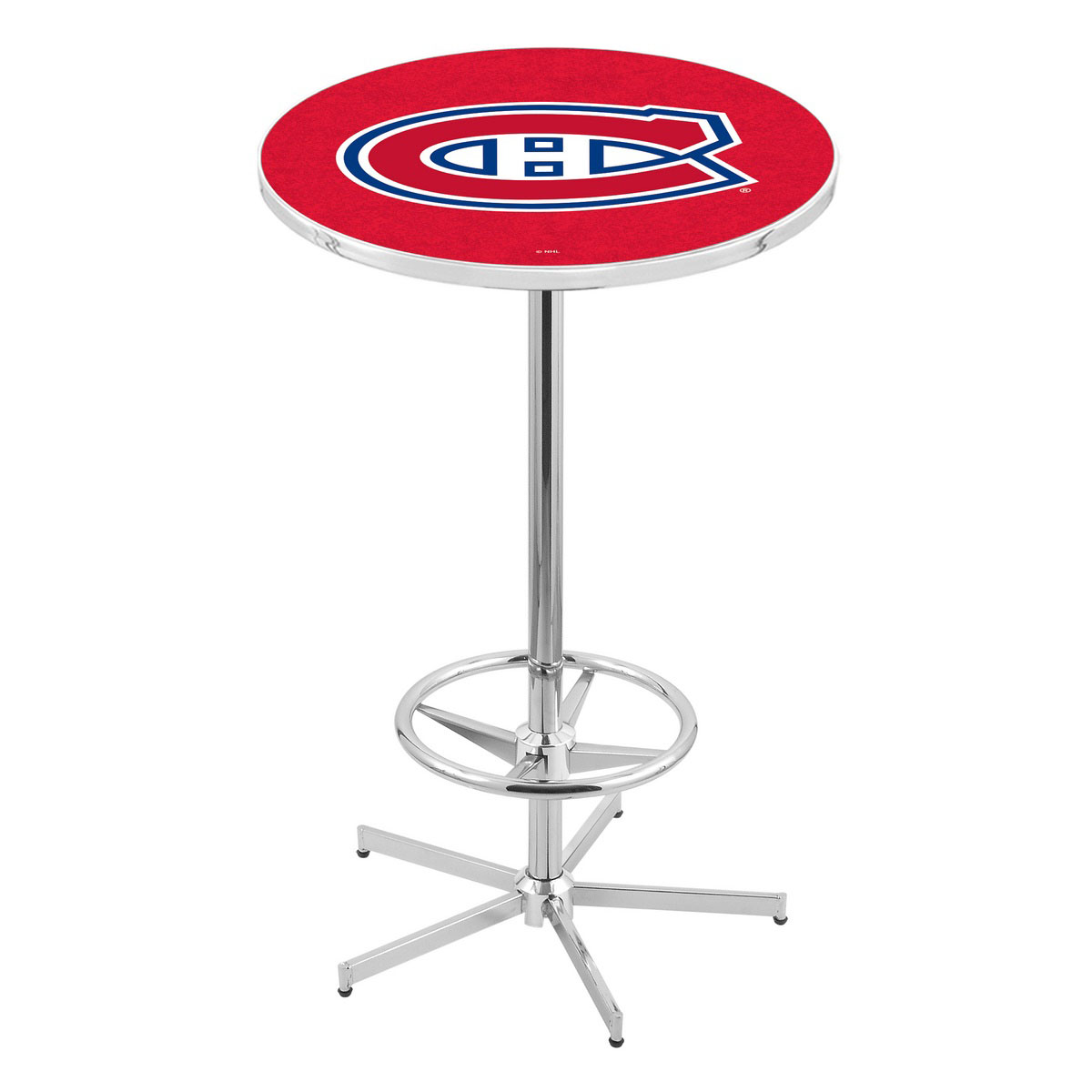 inch Chrome Montreal Canadiens Pub Table