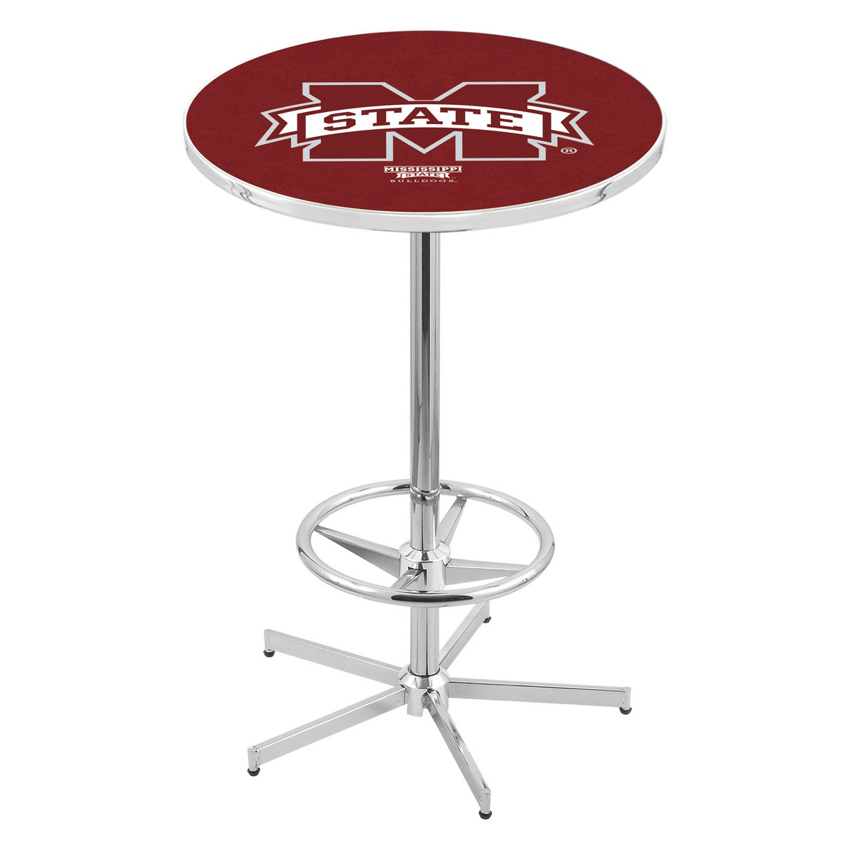 inch Chrome Mississippi State Pub Table