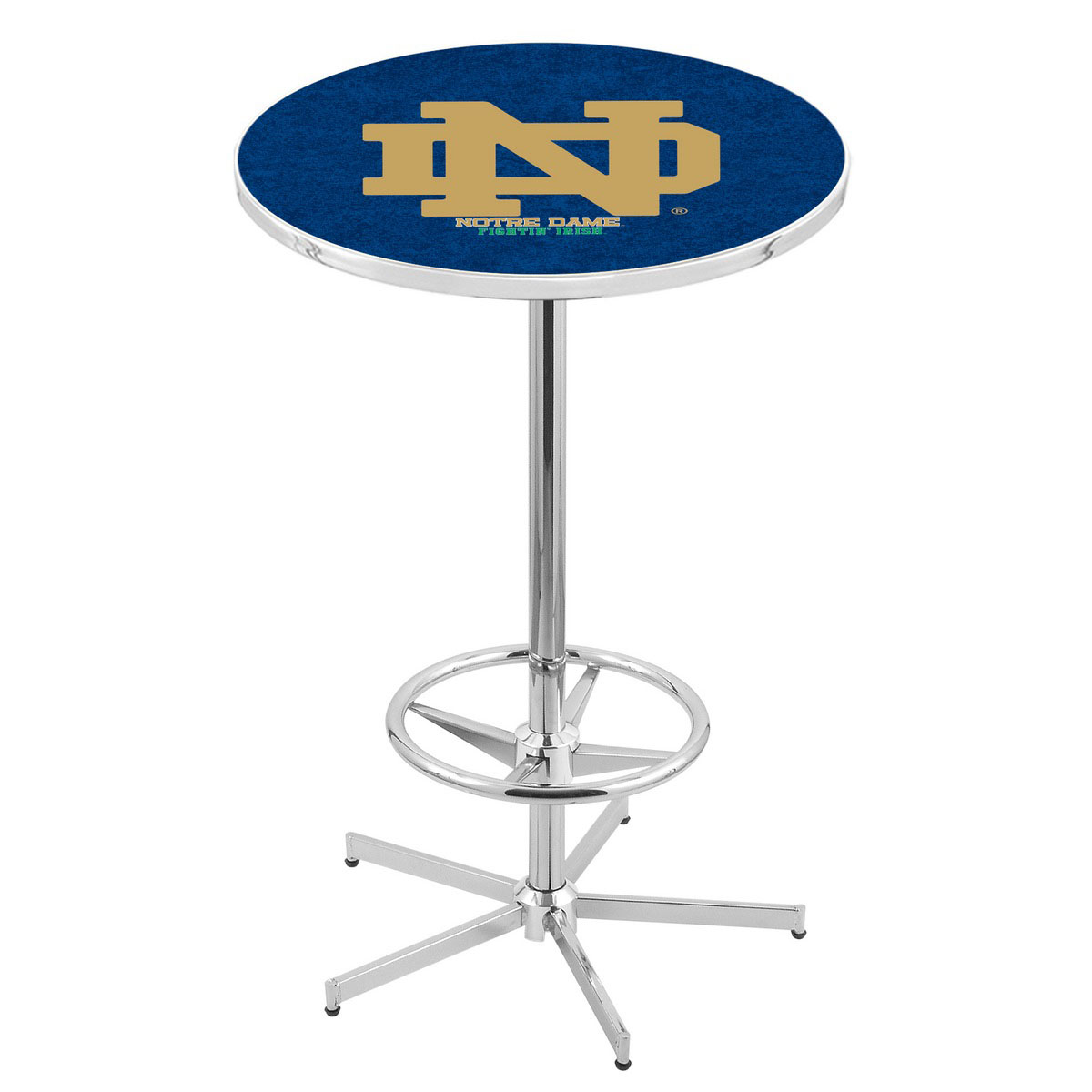 inch Chrome Notre Dame Pub Table
