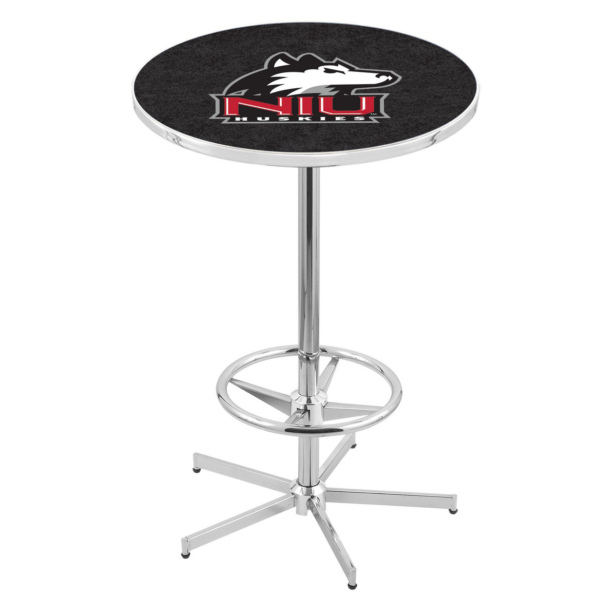 inch Chrome Northern Illinois Pub Table