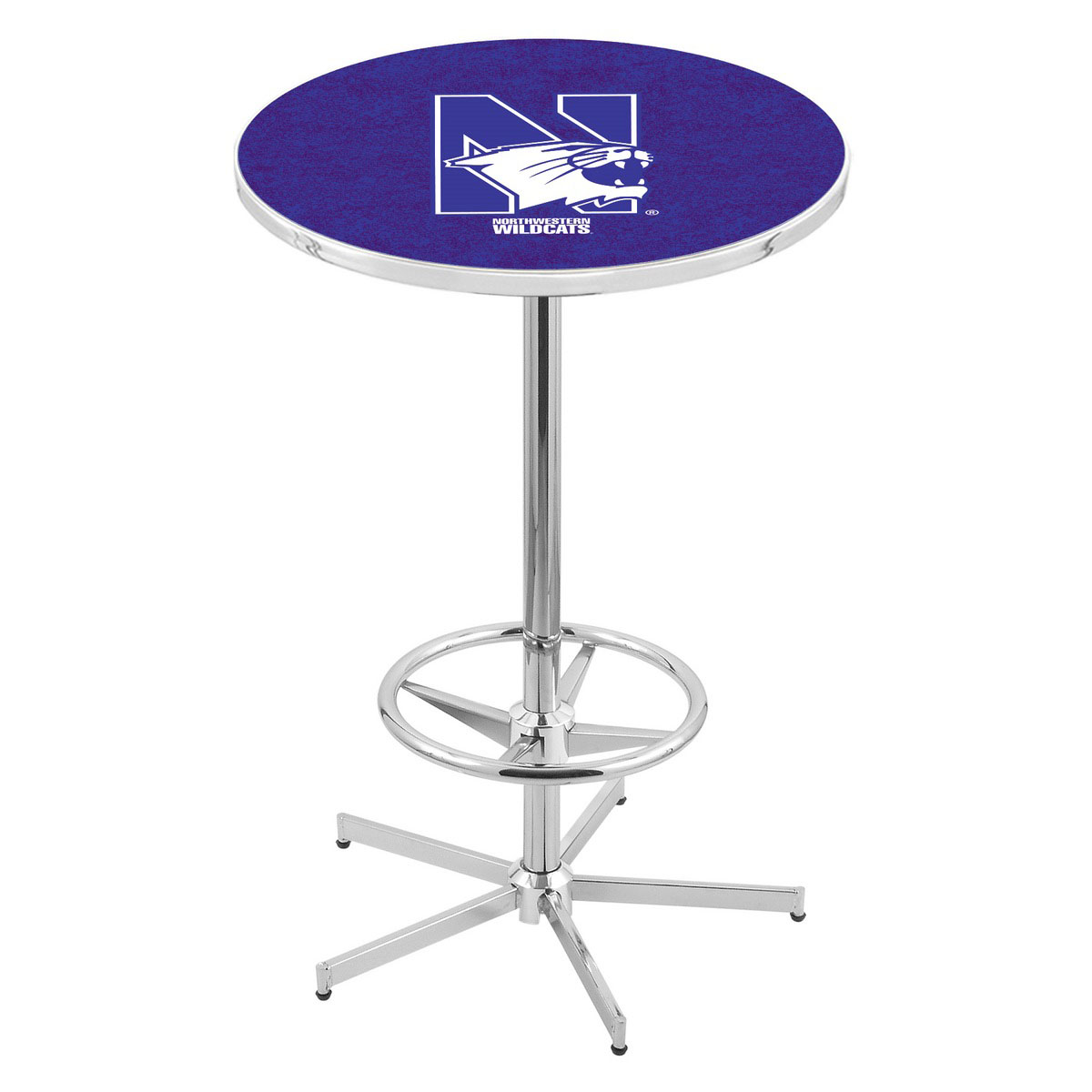 inch Chrome Northwestern Pub Table