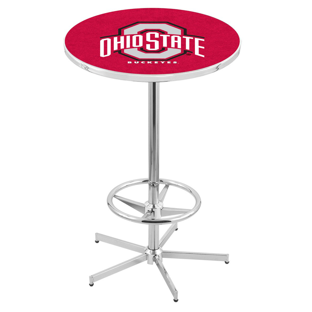 inch Chrome Ohio State Pub Table
