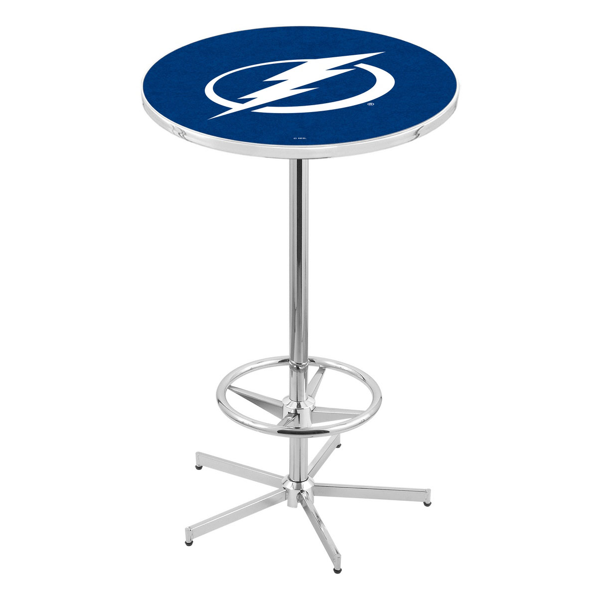 inch Chrome Tampa Bay Lightning Pub Table
