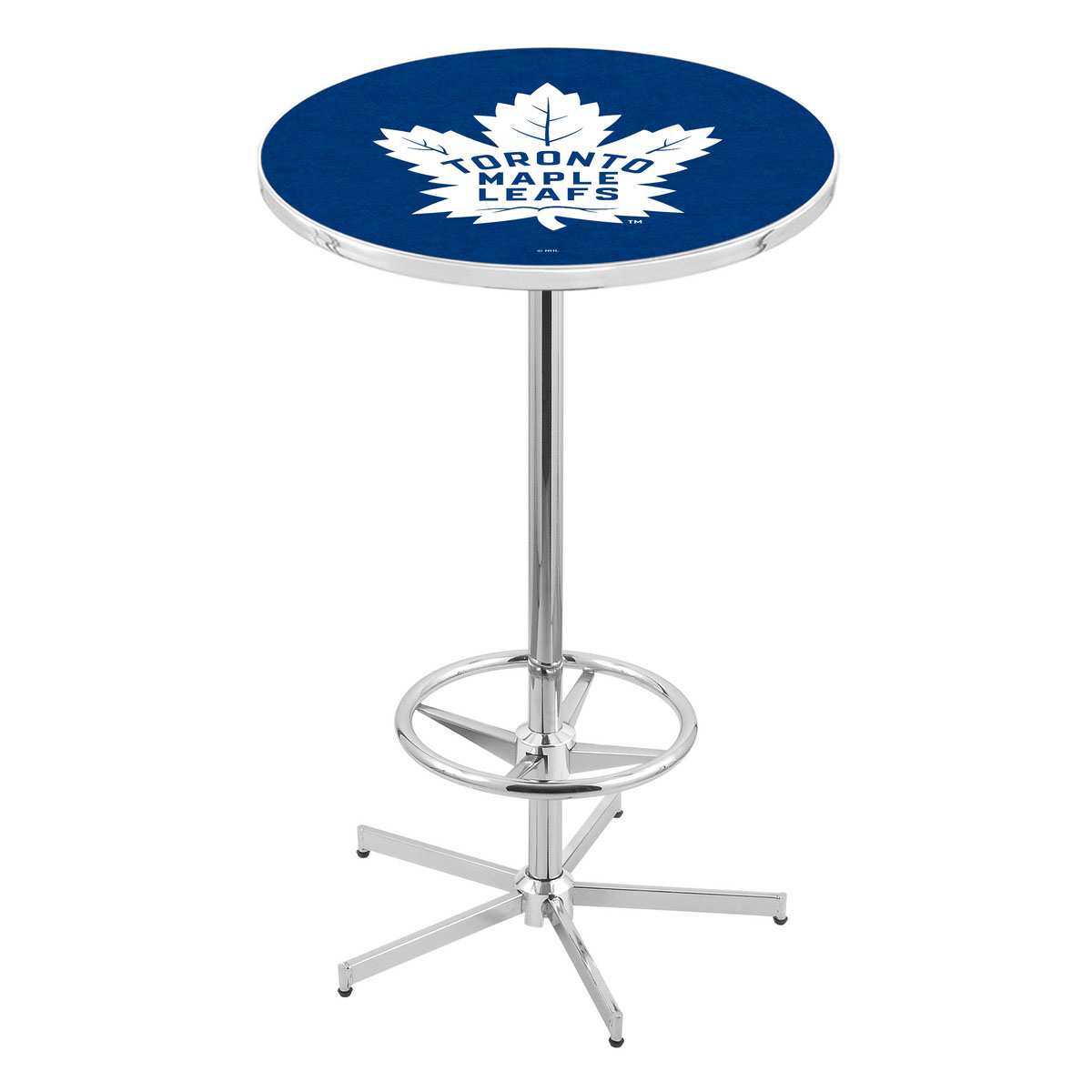 inch Chrome Toronto Maple Leafs Pub Table