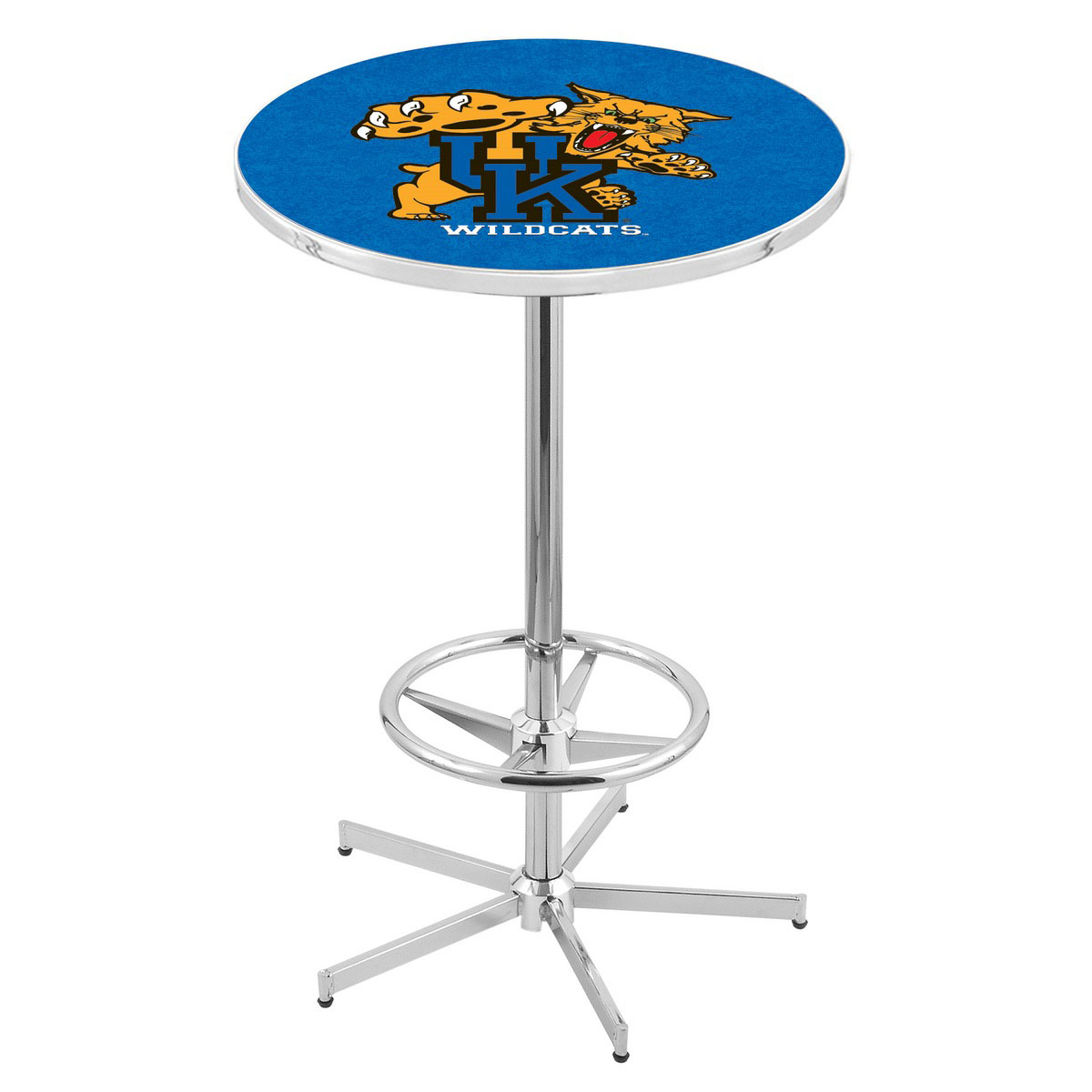inch Chrome Kentucky Wildcat Pub Table