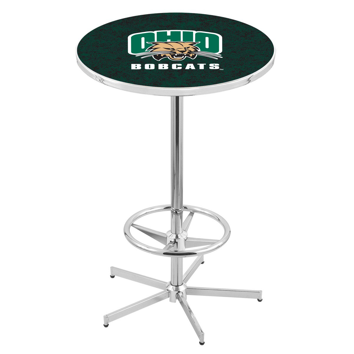 inch Chrome Ohio University Pub Table