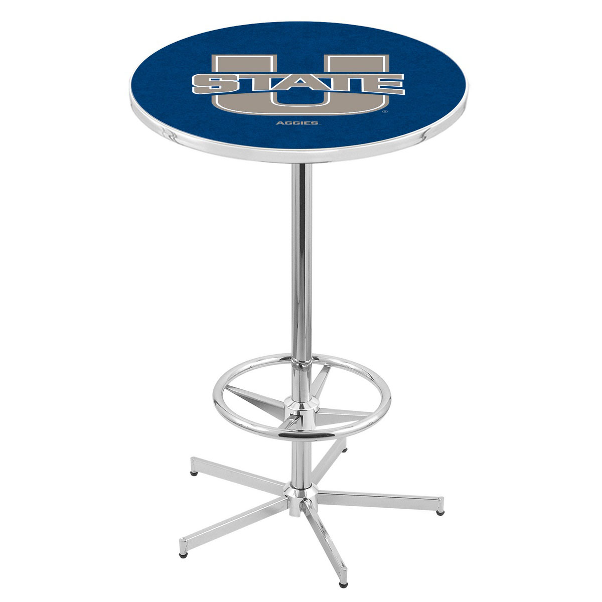inch Chrome Utah State Pub Table