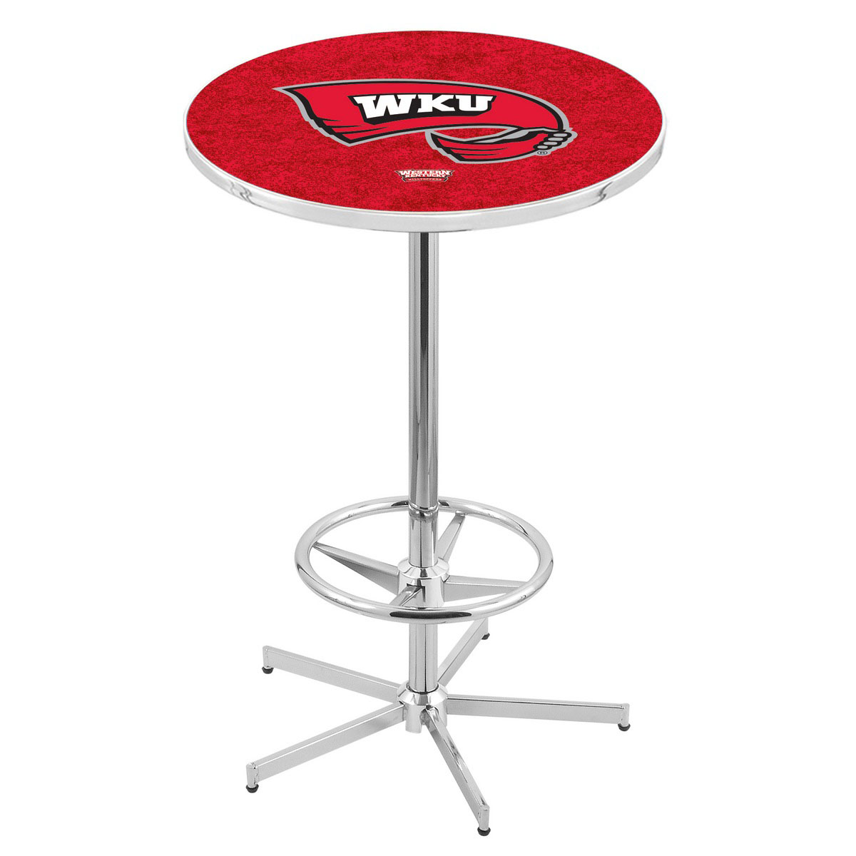 inch Chrome Western Kentucky Pub Table