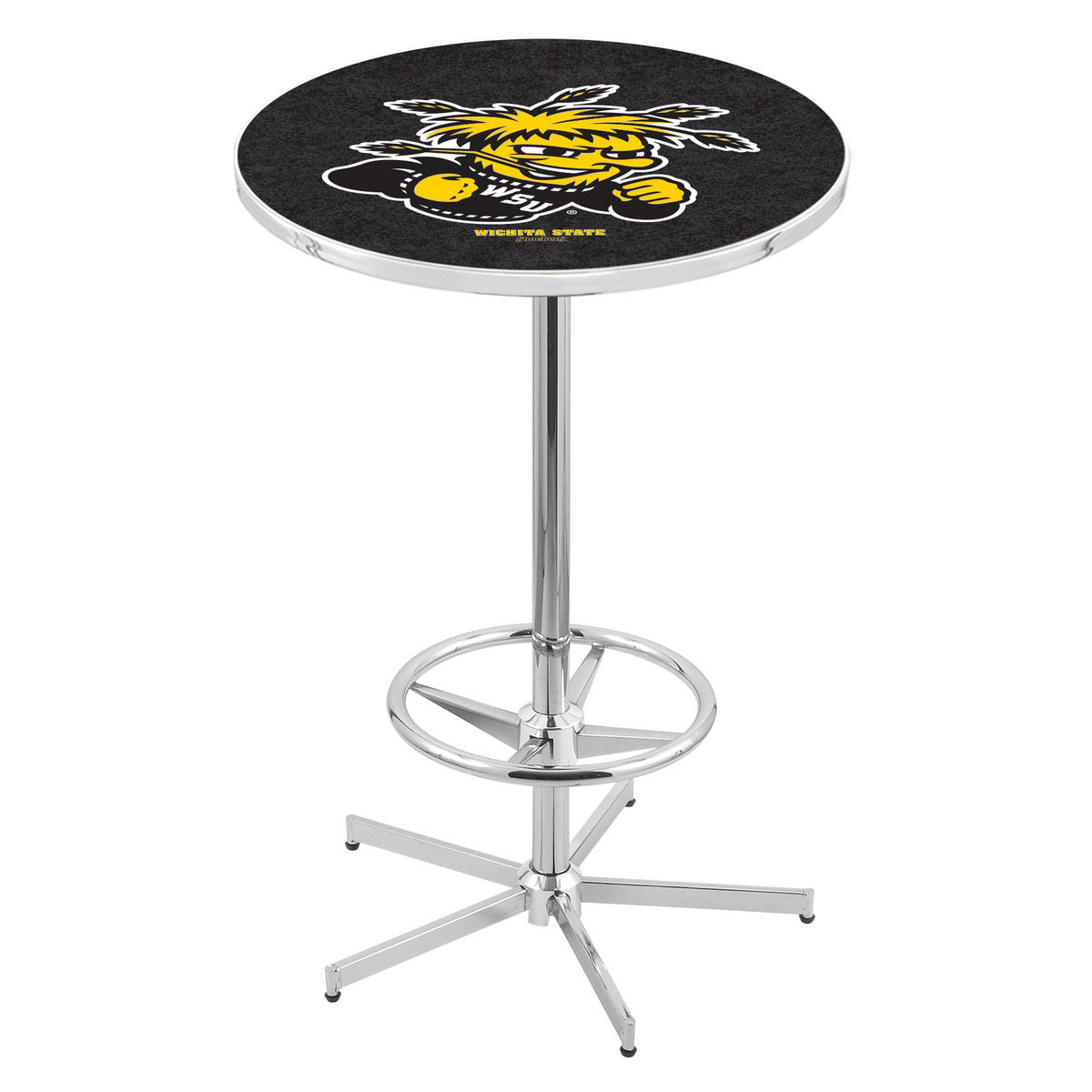 inch Chrome Wichita State Pub Table