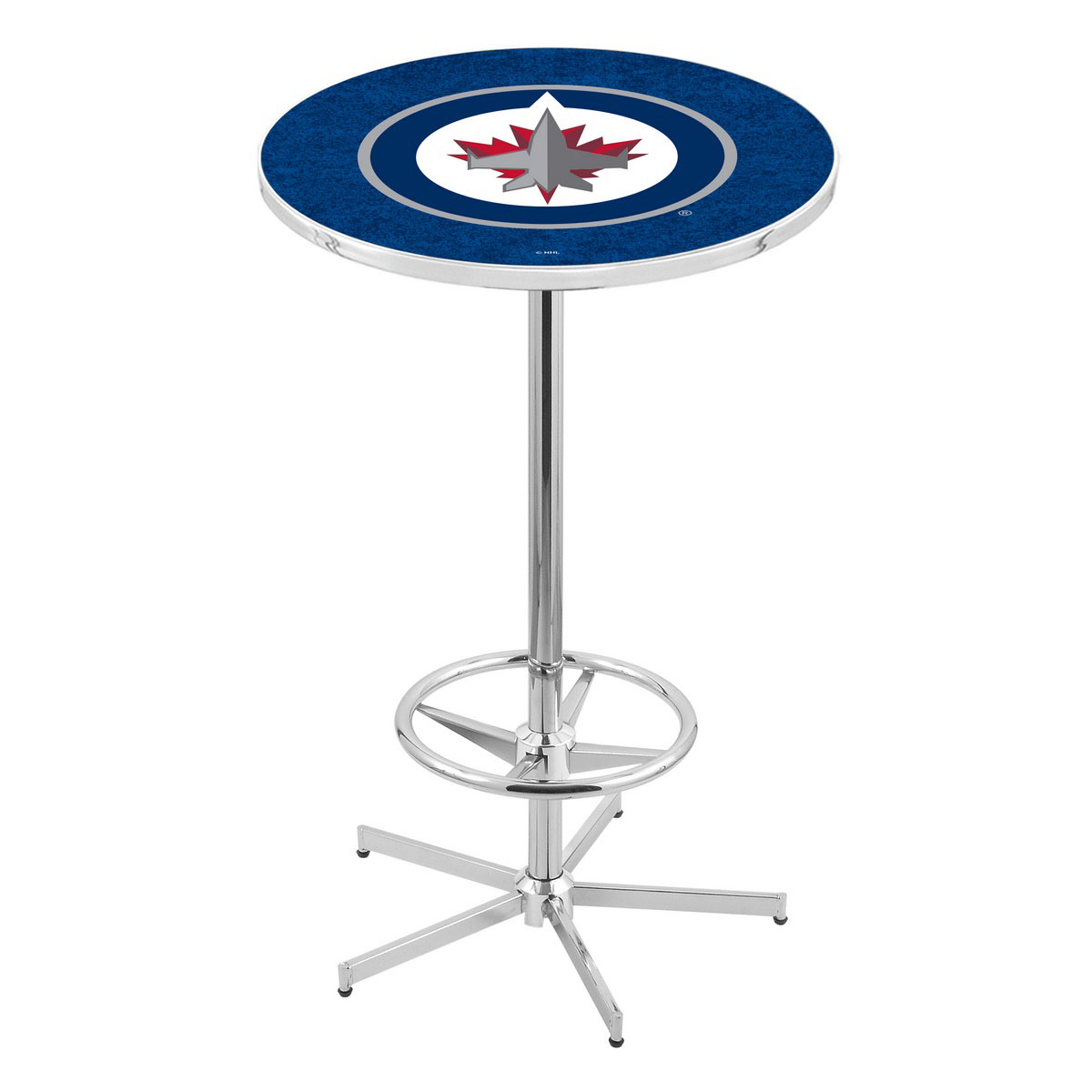inch Chrome Winnipeg Jets Pub Table