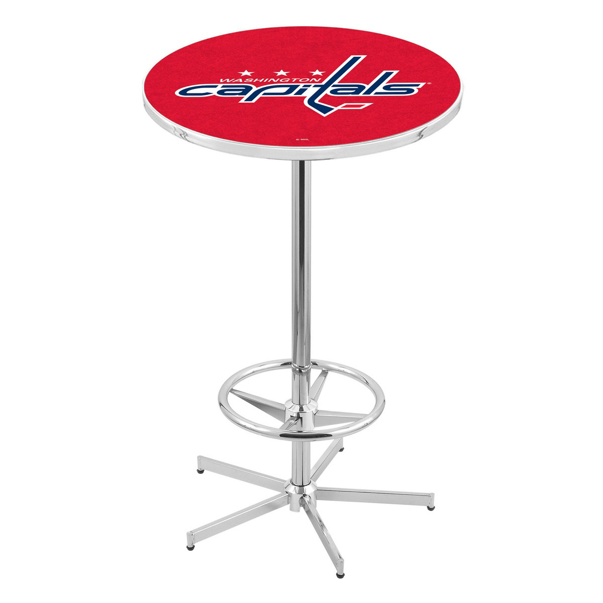 inch Chrome Washington Capitals Pub Table