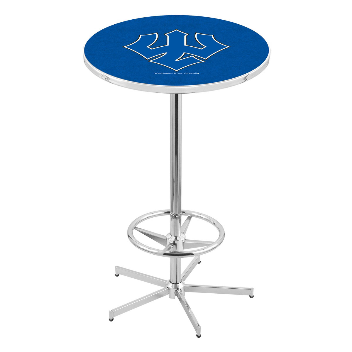 inch Chrome Washington & Lee Pub Table