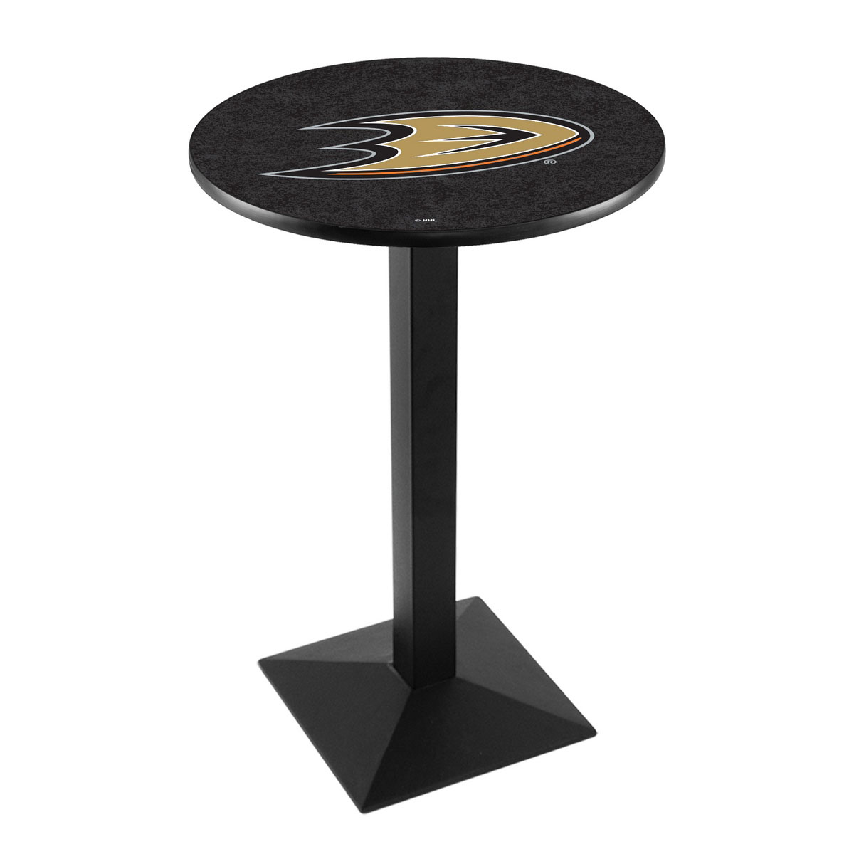 Anaheim Ducks Logo Pub Bar Table with Square Stand