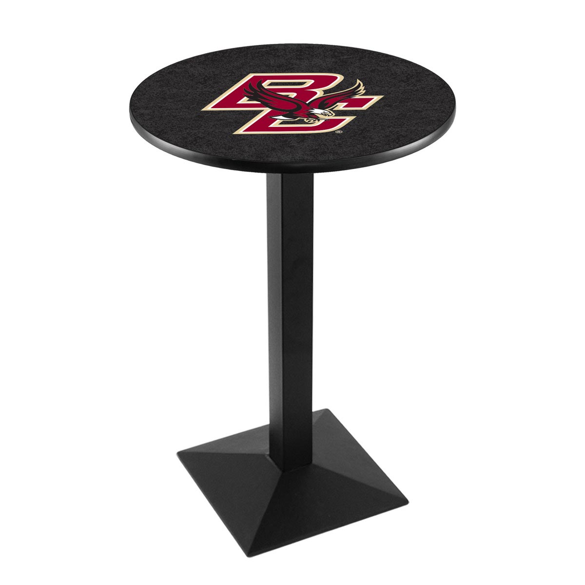 Boston College Logo Pub Bar Table with Square Stand