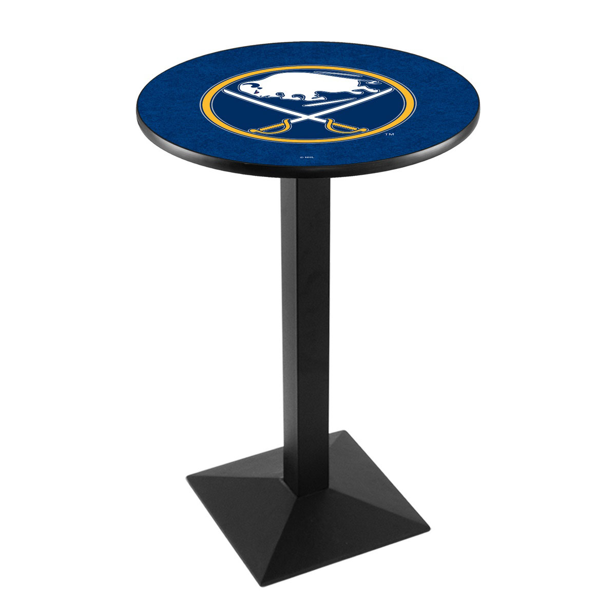 Buffalo Sabres Logo Pub Bar Table with Square Stand