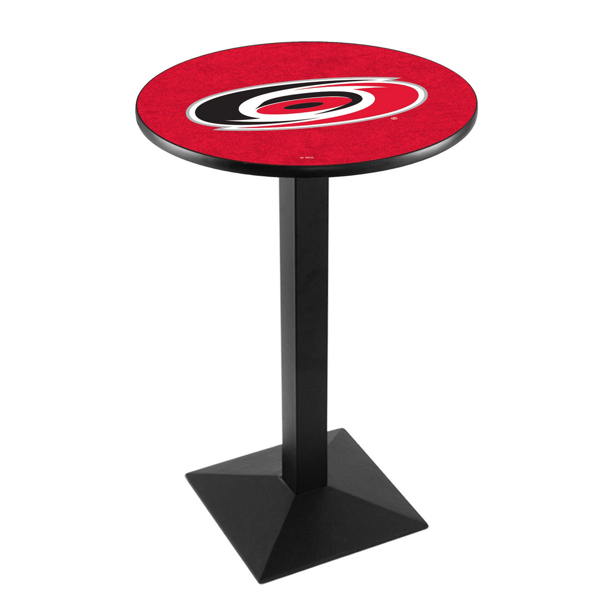 Carolina Hurricanes Logo Pub Bar Table with Square Stand