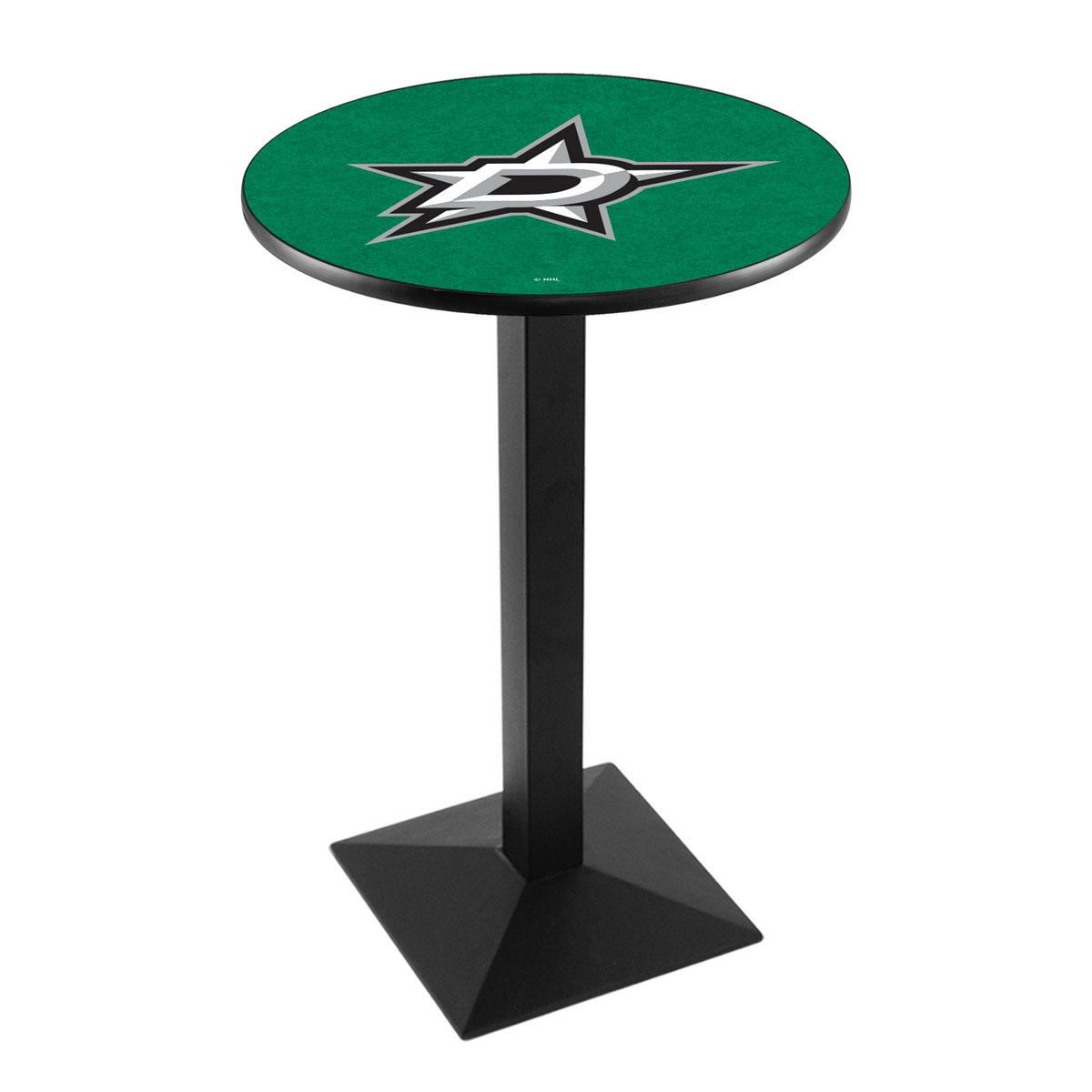 Dallas Stars Logo Pub Bar Table with Square Stand