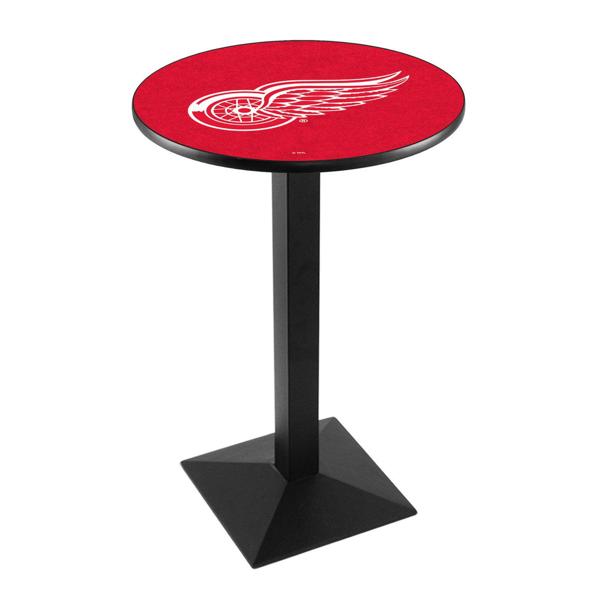 Detroit Red Wings Logo Pub Bar Table with Square Stand