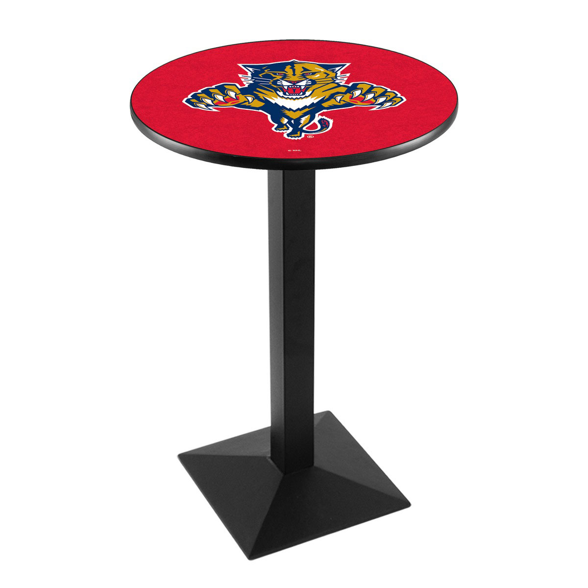 Florida Panthers Logo Pub Bar Table with Square Stand
