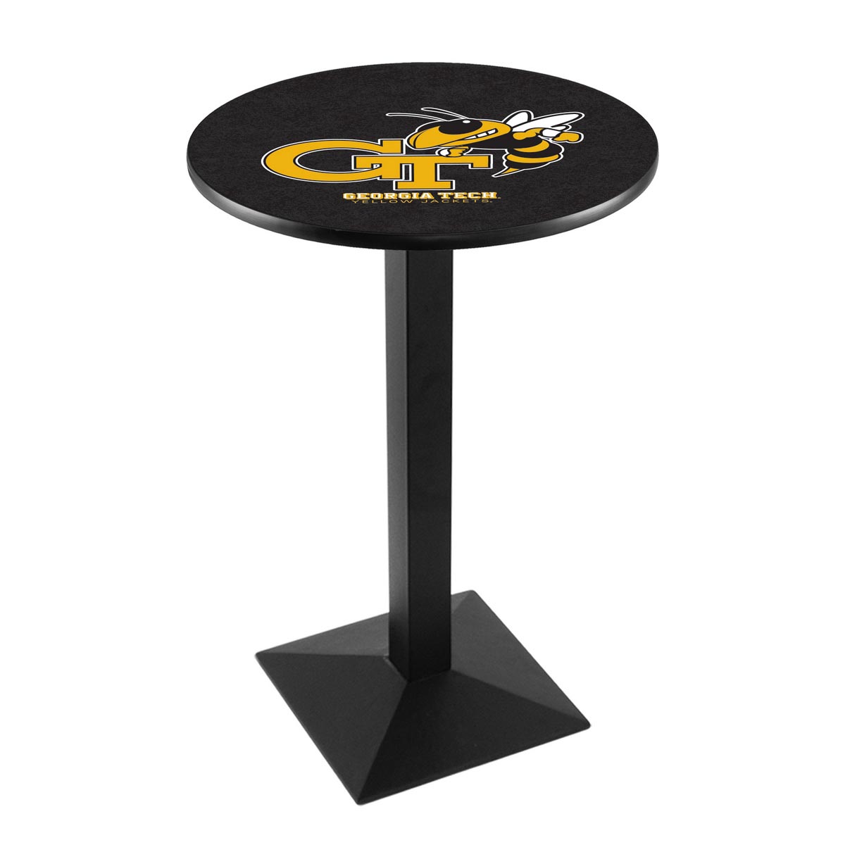 Georgia Tech Logo Pub Bar Table with Square Stand