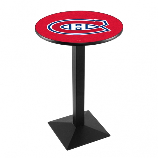 Montreal Canadiens Logo Pub Bar Table with Square Stand